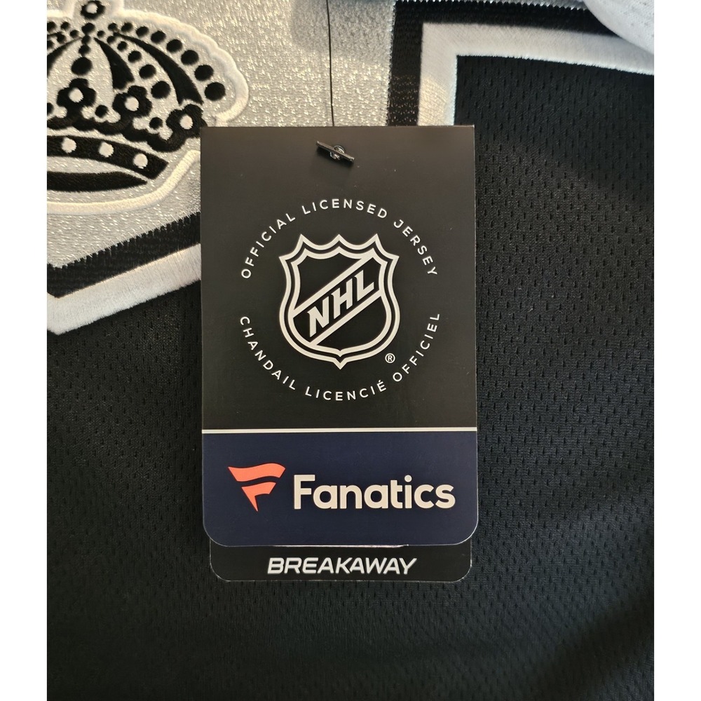 Women's Fanatics Black NHL Los Angeles Kings Home Breakaway Hockey Jersey Sz 2XL - Picture 3 of 5